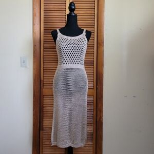 EUC Crotchet Cutout Swimwear Cover Up Size Medium